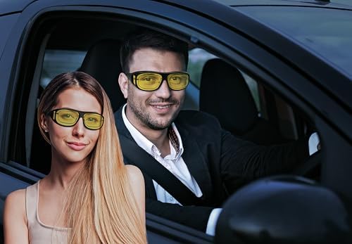 Dervin Yellow Driving Easy Day and Night Men's and Women's Sunglasses