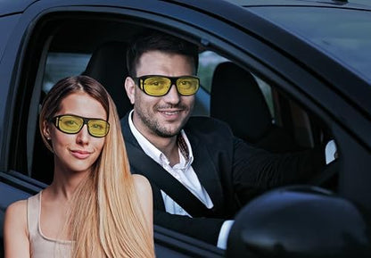 Dervin Yellow Driving Easy Day and Night Men's and Women's Sunglasses