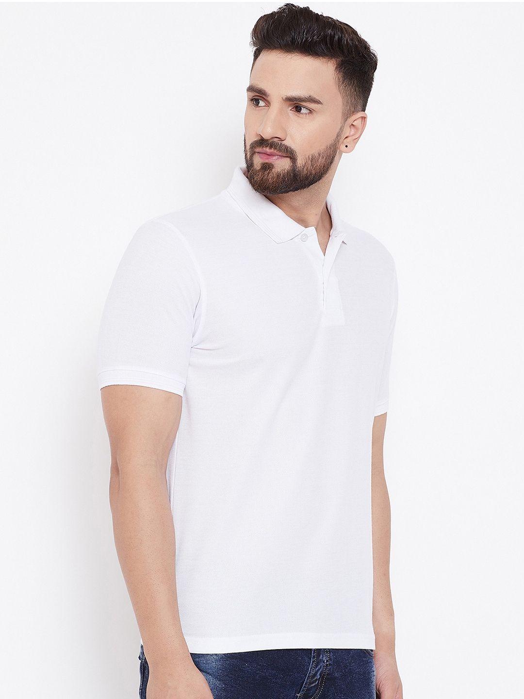 Cotton Blend Solid Half Sleeves Polo T-Shirt Polo T-Shirt