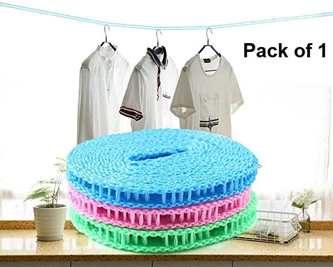 Rope-Portable Adjustable Dryer Line Windproof Non-Slip Clothesline for Camping Travel Indoor Outdoor