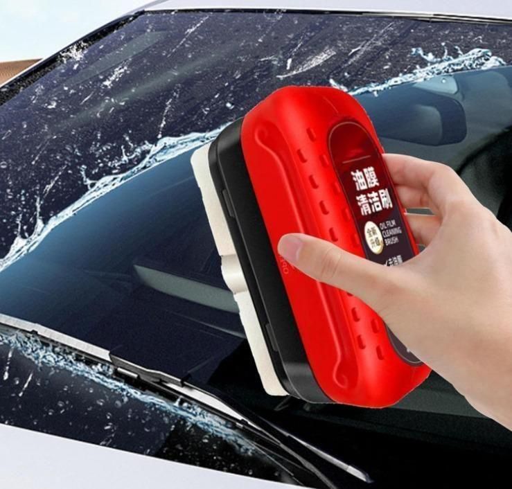 Brand: Generic Automotive Oil Film Cleaning Brush, Glass Cleaning Board, Prevents Rain and Fog Cleaning Brush, Improves Clarity and Visibility for Car Glass, Windshield, Windows