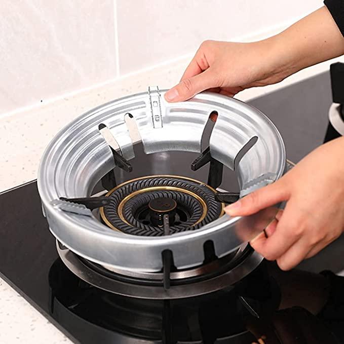 Gas Saver Stand Cooking Gas Saver Jali Ring Gas Stove Fire & Windproof Energy Saving Stand Gas Chula Stand Stove protector washable