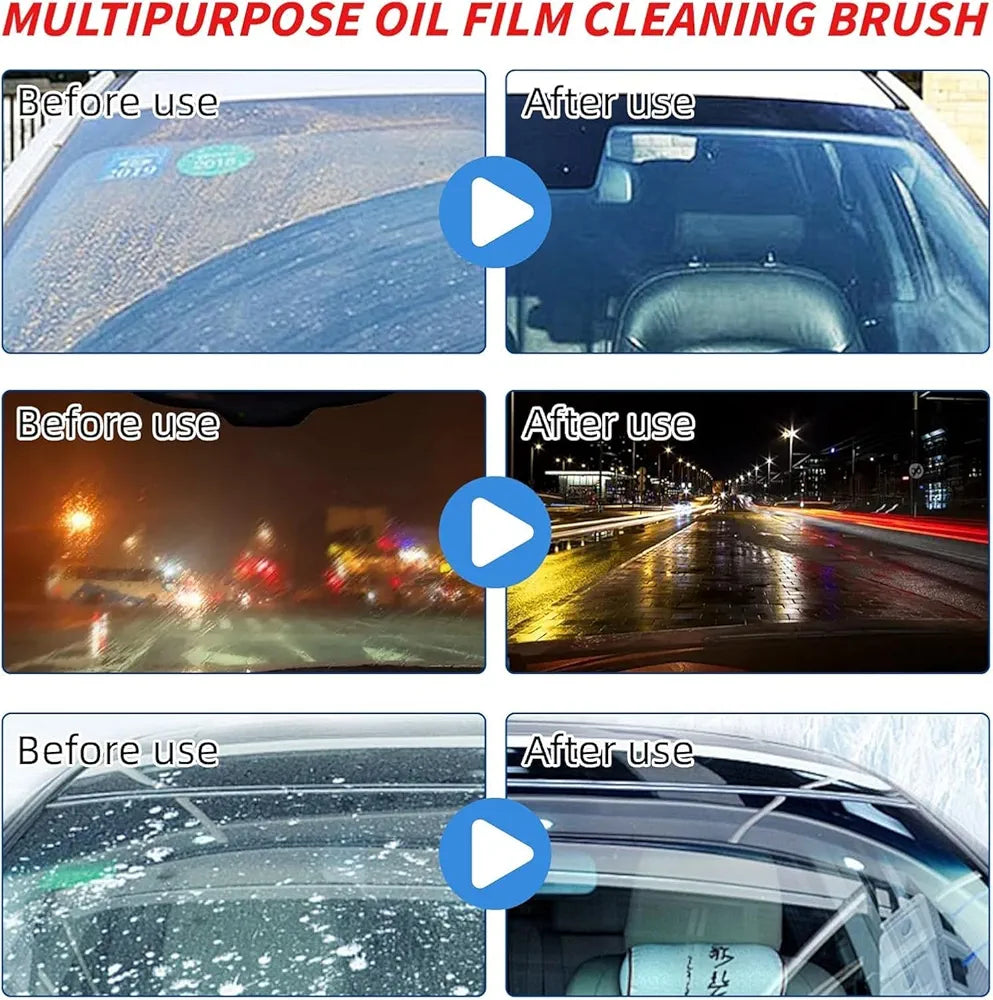 Brand: Generic Automotive Oil Film Cleaning Brush, Glass Cleaning Board, Prevents Rain and Fog Cleaning Brush, Improves Clarity and Visibility for Car Glass, Windshield, Windows