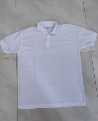 Cotton Blend Solid Half Sleeves Polo T-Shirt Polo T-Shirt