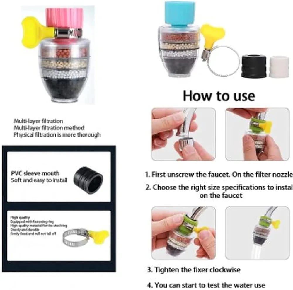 Activated Carbon Faucet Water Filter