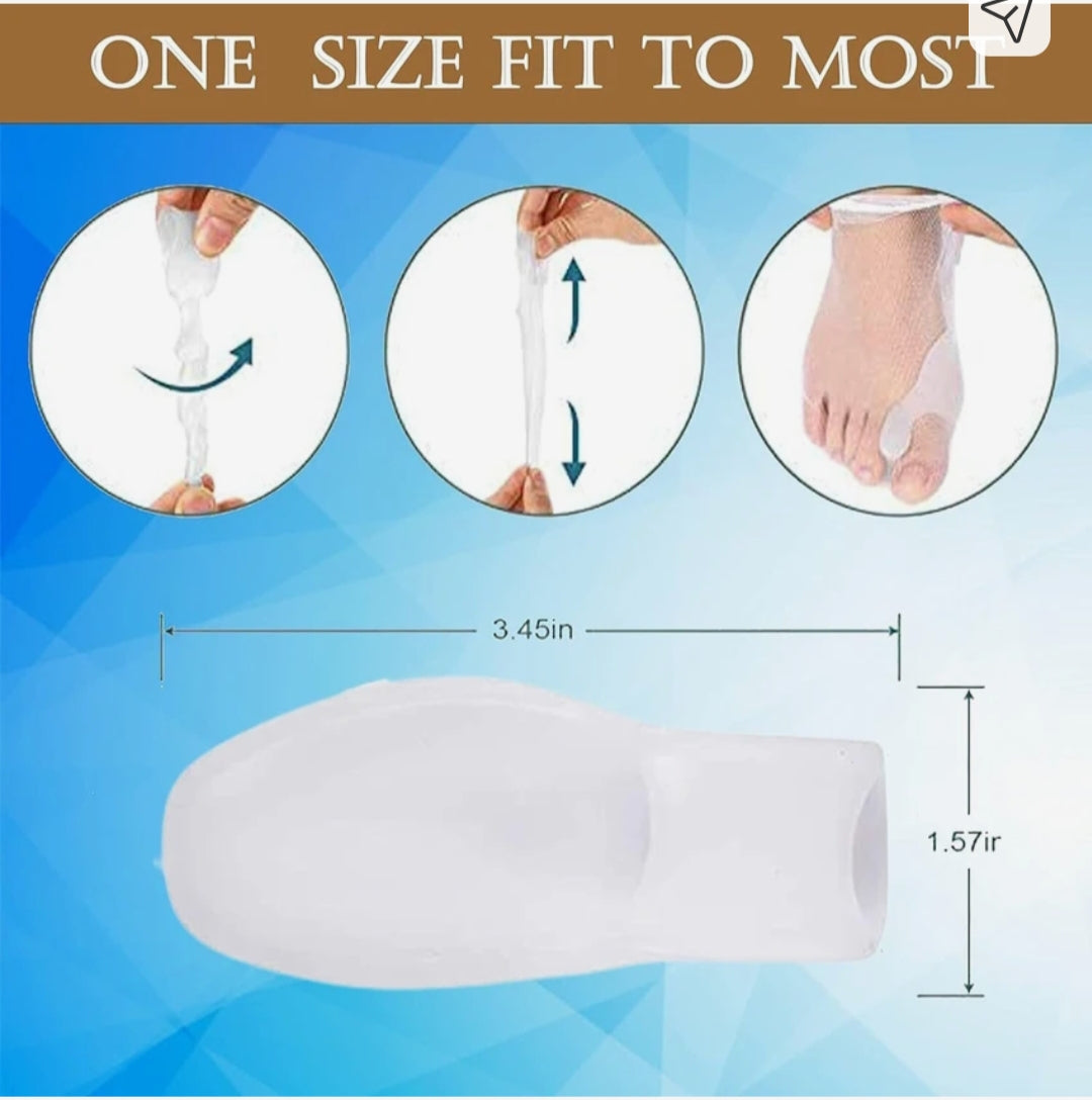 Silicone Toe Separator For Adults Bunion Corrector Splint Kit For Toe